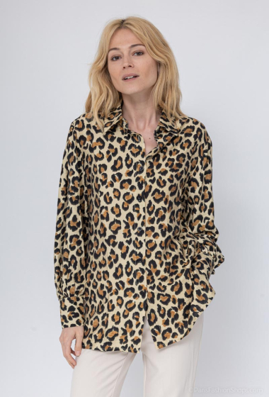 Mayorista Unigirl - camisa con estampado de leopardo