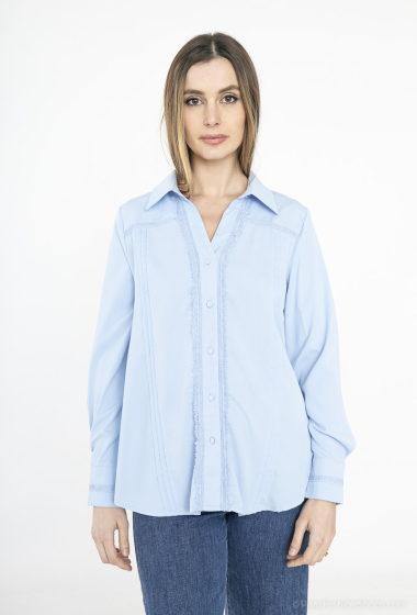 Wholesaler Unigirl - Shirt with lace button placket