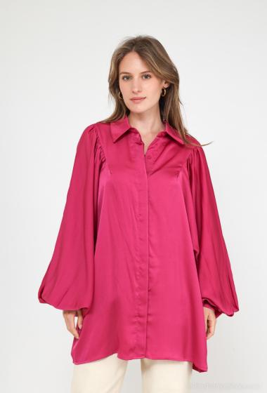 Wholesaler Unigirl - Satin shirt with puff sleeves