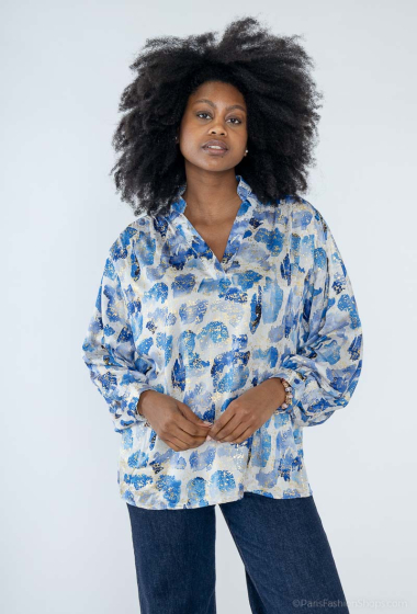 Wholesaler Unigirl - Oversized sequin shirt