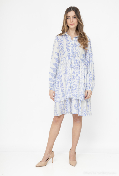 Großhändler Unigirl - Kleid mit abstraktem Print