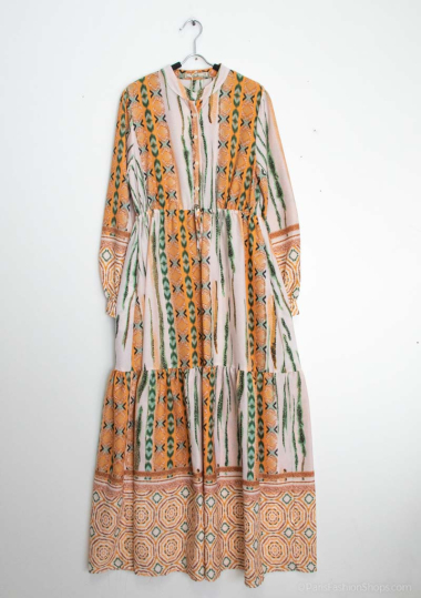 Großhändler Unigirl - Kleid mit Muster, 140 cm lang