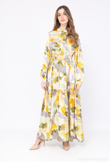 Wholesaler Unigirl - Abstract print maxi dress
