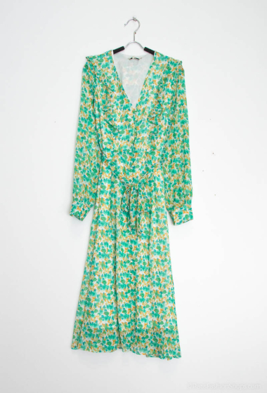 Wholesaler Unigirl - Long dress with floral pattern