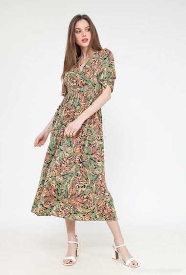 Wholesaler Unigirl - Floral maxi dress