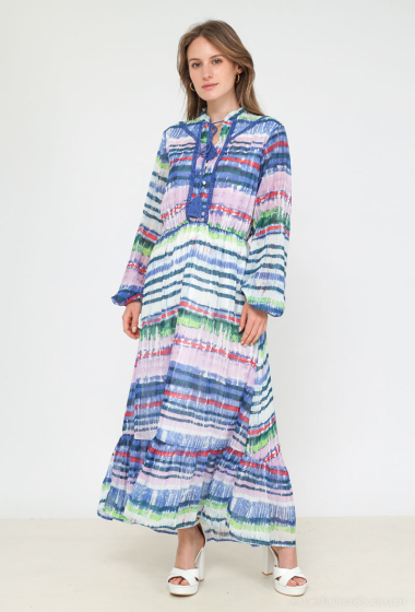 Wholesaler Unigirl - Long patterned dress