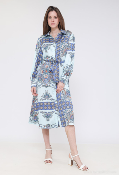 Wholesaler Unigirl - Long sleeve patterned dress