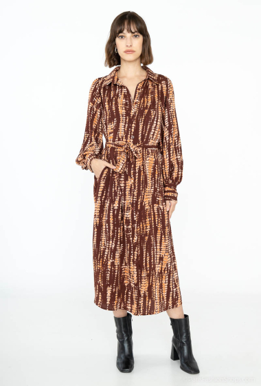 Wholesaler Unigirl - Printed mid-length dress