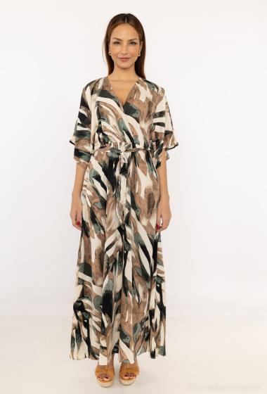 Wholesaler Unigirl - Short-sleeved pattern dress