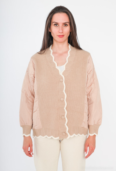 Wholesaler Unigirl - Bi-material knitted jacket