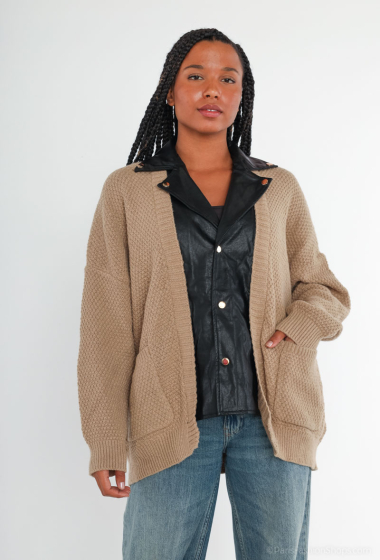 Wholesaler Unigirl - Bi-material knitted jacket