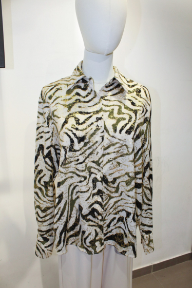 Wholesaler Unika Paris - Striped and sequined shirt