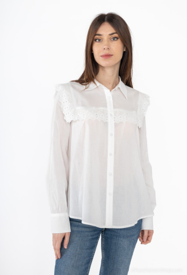 Wholesaler Unika Paris - Embroidered ruffle shirt