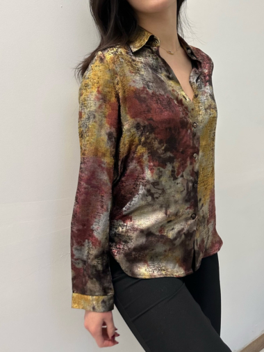 Wholesaler Unika Paris - Multicolored and sequined straight shirt