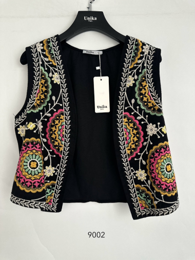 Wholesaler Unika Paris - Embroidered sleeveless vest