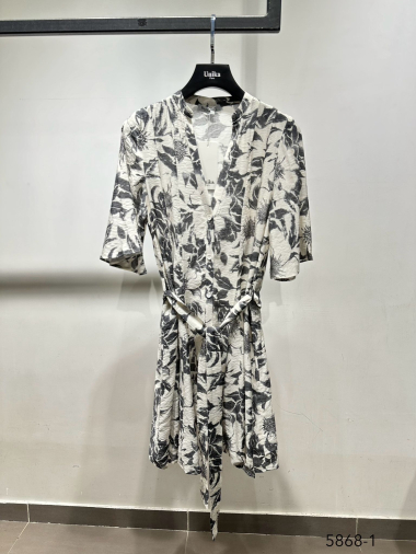 Großhändler Unika Paris - Kurzes bedrucktes Kleid