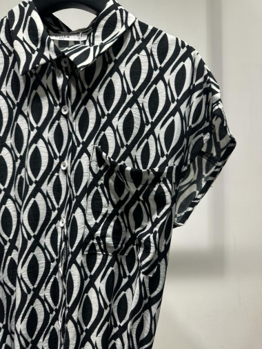 Grossiste Unika Paris - Robe imprimée à manches courtes
