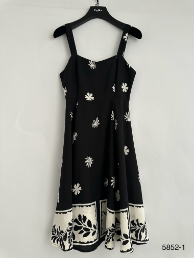 Wholesaler Unika Paris - Long printed dress with bow straps