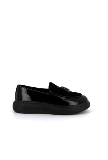 Wholesaler UOMO design - Slip-on Men Pompon - Shiny Black