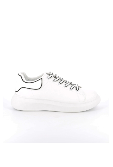 Grossiste UOMO design - Sneaker Homme - Blanc/Noir