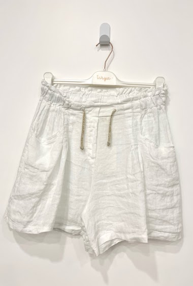 Grossiste NOS - Plain linen shorts