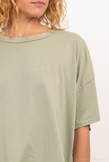 Grossiste NOS - T - shirt unicolore en coton