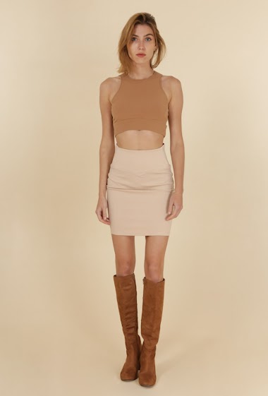 Wholesalers Van Der Rock - Short high-waisted skirt