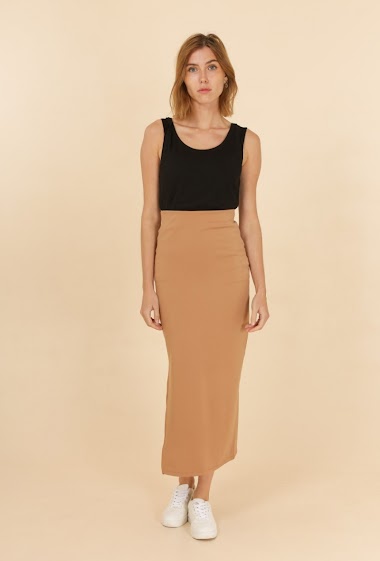 Wholesaler Van Der Rock - Long high-waisted skirt split on the side