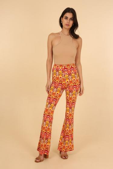 Wholesaler Van Der Rock - Flowing high-waisted printed pants
