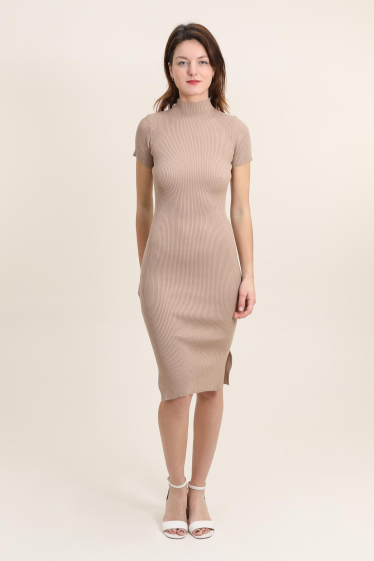 Wholesaler Van Der Rock - Short knit high-neck dress