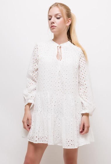 Wholesalers Van Der Rock - Embroidered and perforated dress