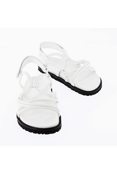 Wholesaler Vanessa WU - White hiking sandals with links