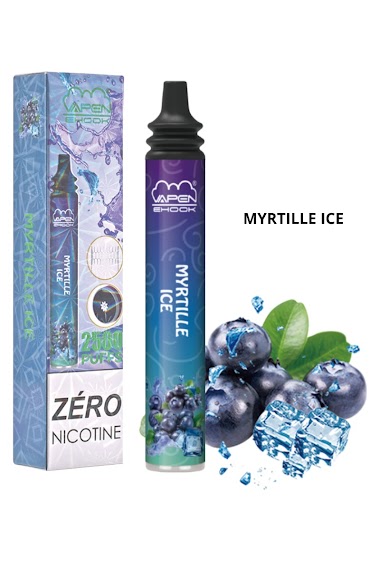 Grossiste VAPEN - 2500 puff 0% nicotine Myrtille Ice