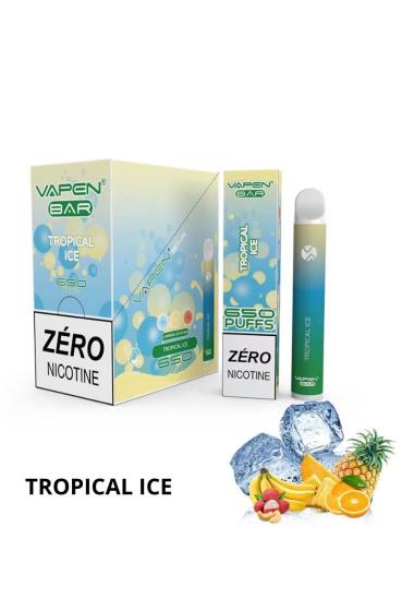 Wholesaler VAPEN - 650 PUFF 0% NICOTINE TROPICAL ICE