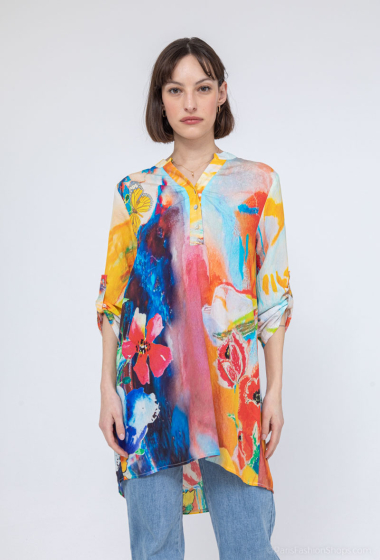 Wholesaler Vega's - Flowing printed blouse