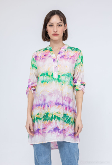 Wholesaler Vega's - Flowing printed blouse