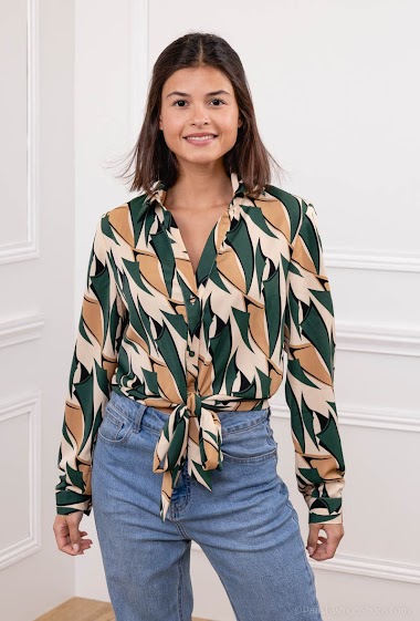 Großhändler Vega's - Printed blouse with knot
