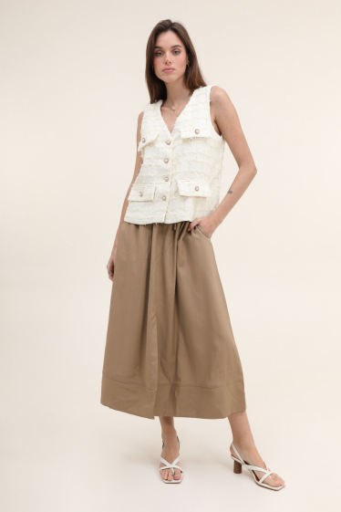 Wholesaler Vega's - Mid-length flared skirt