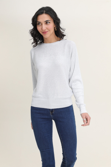 Wholesaler Vega's - Sweater with shiny details