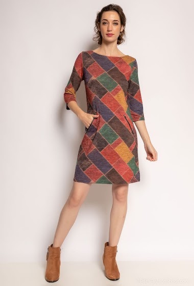 Wholesaler Vega's - Check print dress