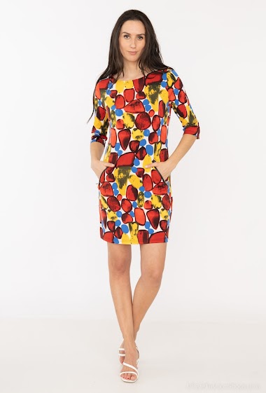 Großhändler Vega's - Geometric print dress