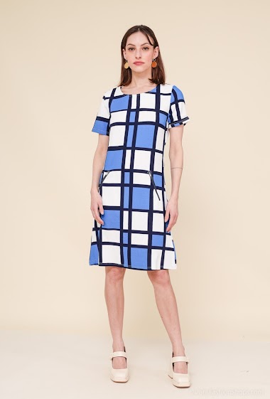Wholesaler Vega's - Geometrical printed dress