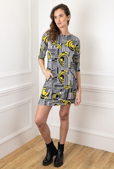 Wholesaler Vega's - Graphic print dress