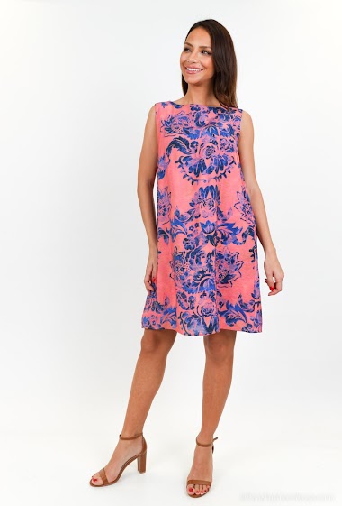 Wholesaler Vega's - Sleeveless printed dress