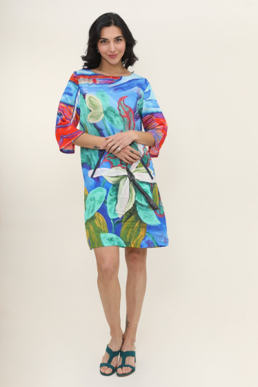 Wholesaler Vega's - Abstract print dress