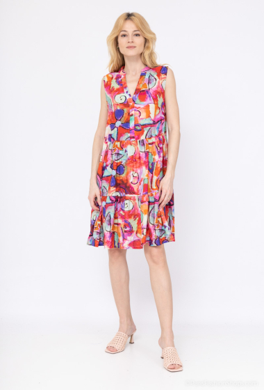 Wholesaler Vega's - Printed sleeveless dress