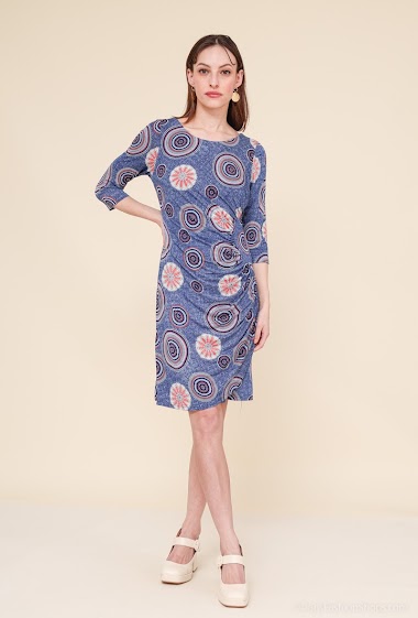 Wholesaler Vega's - Printed stretch dress
