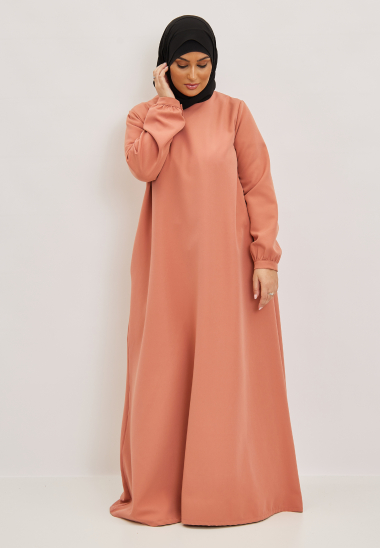 Grossiste Veijab - ROBE ABAYA CLOCHE MANCHES BOUTONS