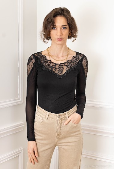 Wholesaler Vera Fashion - Long sleeves body with details