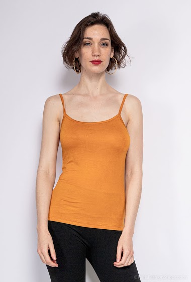 Basic tank top with thin straps